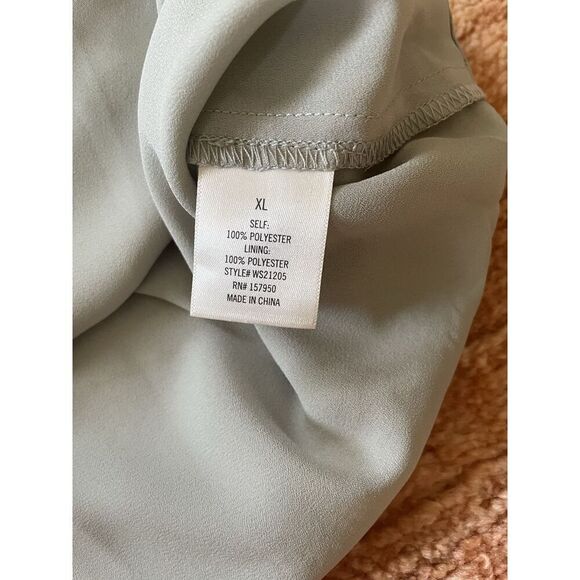 NWT Francesca’s Collection MI AMI Textured Women’s Tank Top Green XL - Picture 3 of 8